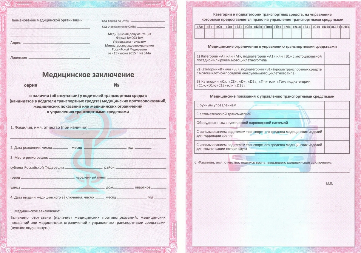 Как получить медсправку на водительские права?