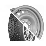 Колесо в сборе ВАЗ-2103 R13 175/70 TUNGA Nordway 2 серебристый диск левое