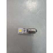 Светодиод 12V T4W BA9s  2SMD (повт.ук.пов.габар.) белый (size 5050) c резистором (YADA) "витринный образец"