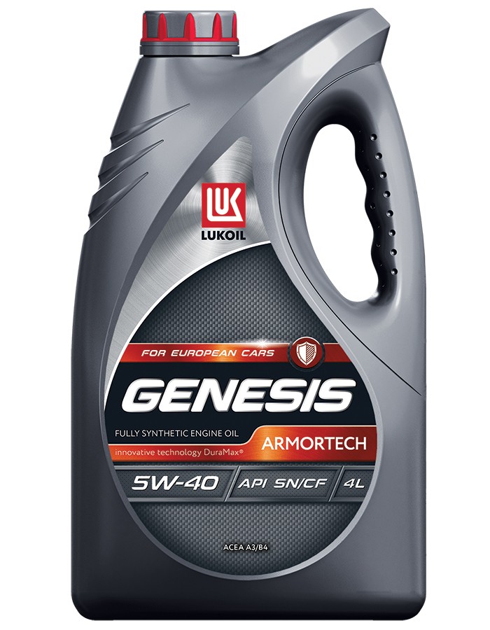 Масло моторное Лукойл Genesis Armortech 5W40 SN синтетика (4 л)