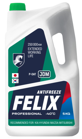 Антифриз FELIX JDM (-40) зеленый 5кг