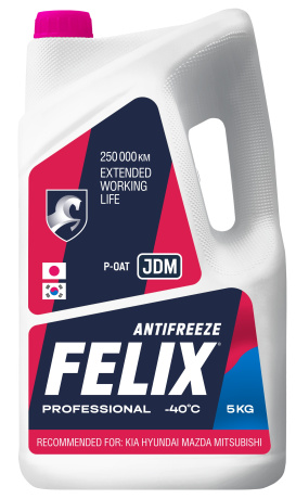 Антифриз FELIX JDM Pink (-40) розовый G12++ 5кг