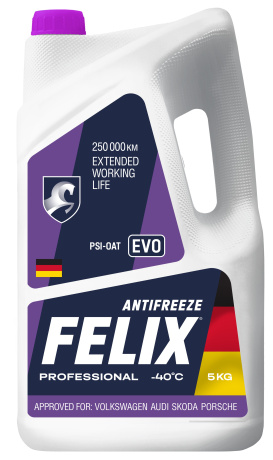 Антифриз FELIX EVO (-40) фиолетовый 5кг